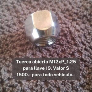Tuerca abierta M12xP_1.25