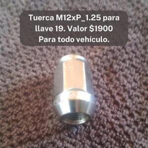 Tuerca M12xP_1.25