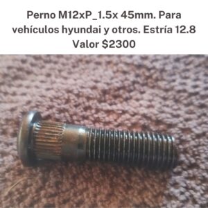 Perno M12xP_1.5x45mm