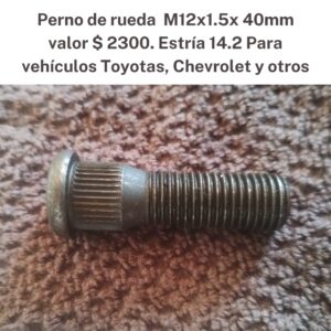Perno de rueda M12X1.5X40mm