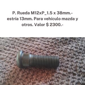 Perno rueda M12xP 1.5x38mm