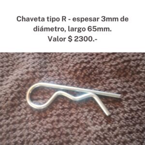 Chaveta tipo R